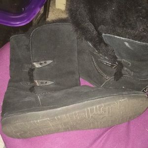 Bearpaw fur boots